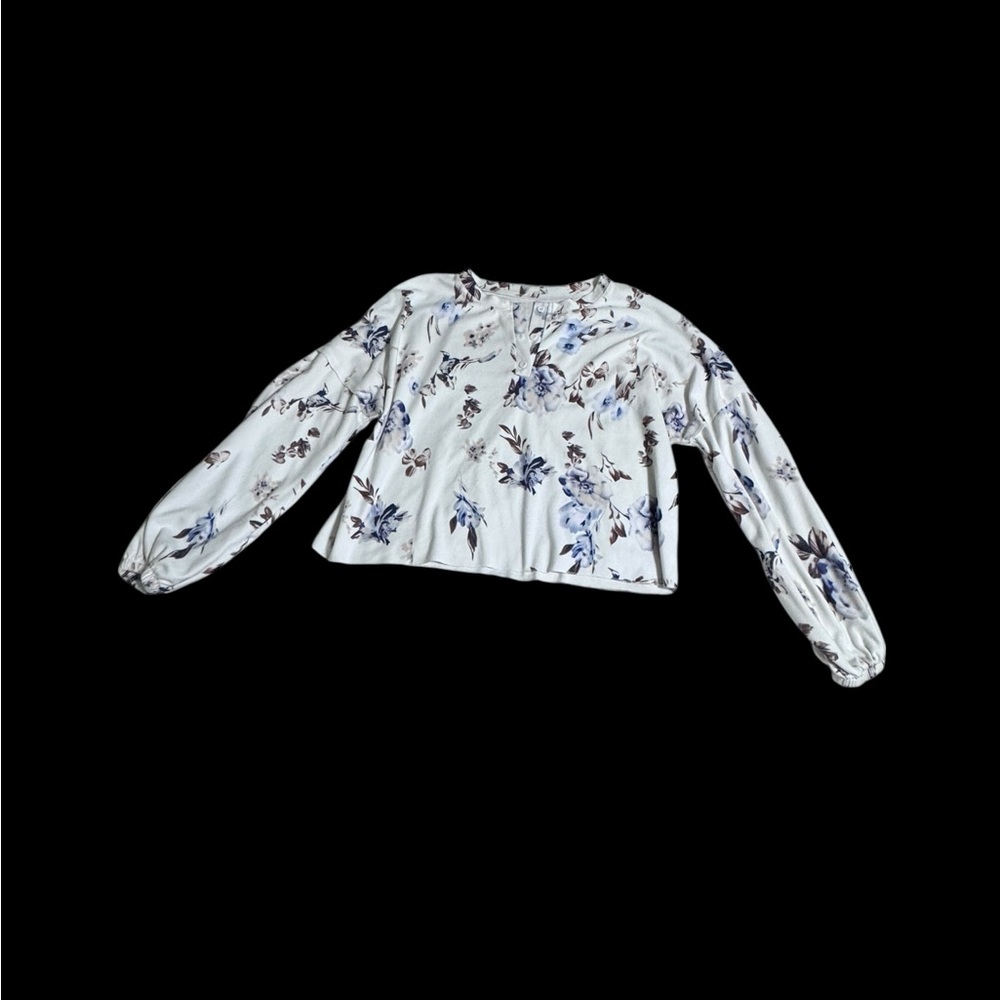 Elegant Floral Long Sleeve Pajama set